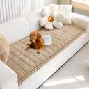 Mivnue Pet Couch Cover, Couch Covers for Dogs, Washable Dog Sofa Covers Couch Protector, Fuzzy Non Slip Couch Slipcover Pet Friendly (Brown, 27.6" x 82.7")