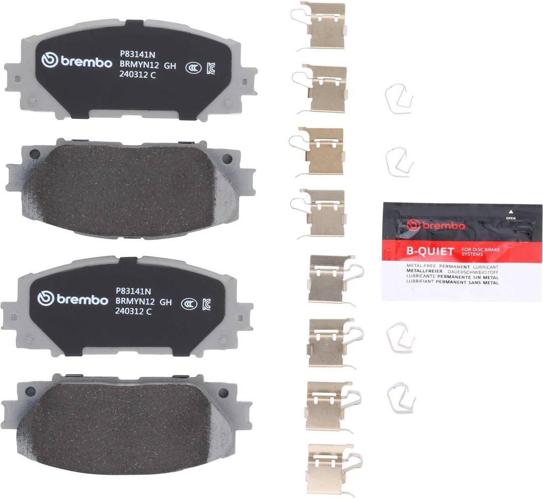 Brembo P83141N Premium Ceramic Front Disc Brake Pad Set DAIHATSU/TOYOTA/TOYOTA (FAW) OE# 0446574040