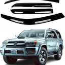 Compatible with Toyota 4Runner 2003 2004 2005 2006 2007 2008 2009 - ZH Window Rain Guards -2mm Thick Tape-On Premium Wind Deflectors for Front and Rear Windows, Durable & Sleek Design, Set of 4