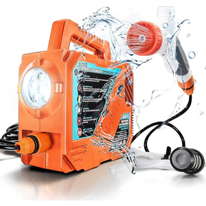 ZOOOBELIVES

High Pressure Camping Shower with 50W/75psi Pump, Outdoor Camp Shower with Multi-use Sprayer and LED Light for Campsite Bathing Beach Yard Pet Car Cleanups - Orange