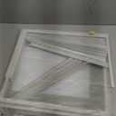 Mxclimate Window Air Conditioner Side Panels with Frame,Window AC Accordion Filler Curtain Kit,Adjustable Insulation Panels for Window AC Seal Replacement Screen (10,000 BTU)