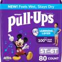 Pull-Ups Boys' Potty Training Pants, Size 5T-6T Training Underwear (46-60 lbs), 80 Count