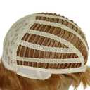 GNIMEGIL Funny Wigs for Adults Halloween Costume for Men Pixie Cut Wig with Bangs Famous People Costumes for Adult Unisex Celebrity Wigs for Cosplay (Blonde)