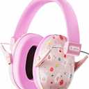 Dr.meter Ear Muffs for Noise Reduction: 27SNR Noise Cancelling Headphones for Kids Adults - Toddler Kids Ear Protection for Monster Truck, Autism Sensory, Mowing, Concerts, Fireworks- Pink