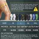Kuangmi Knob Knee Brace for Pain Relief, Knee Support with Patella Gel Pad & Side Stabilizers, Compression Knee Sleeve for Workout, Arthritis, Joint Pain, Meniscus Tear (Black,Left,Large,Single) (Black, L)