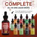 Organic Ceylon Cinnamon Berberine Liquid Drops Supplement with Bitter Melon Extract, Glucomannan, Gymnema, Chromium, Turmeric, Organic Panax Ginseng, Apple Cider Vinegar, Moringa Powder Vegetarian (2)