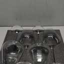 BACLIFE Hand Blown Glasses Set of 4 23 oz Burgundy Glasses With Long Stem Large Premium Crystal Glass Unique Gift for Wedding, Anniversary, Mothers Day Clear