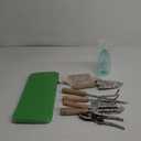 WNJ Gardening Tool Set, 10 PCS Heavy Duty Floral Pattern Garden Tools Set Kit, Complete Gardening Tool Bag Set, with Non-Slip Rubber Handle, Best Gifts for Women