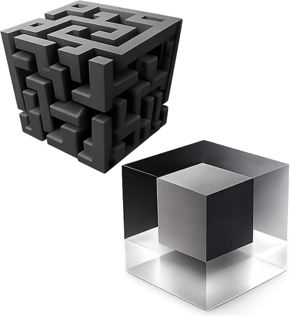 3D Corner Wall Art,3D Illusion Corner Sticker,lmpossible Wall Art That Reshapes Reality,3D Wall Art Illusion Wall Decal for Living Room, Office, Gallery Space, Modern Home Decor