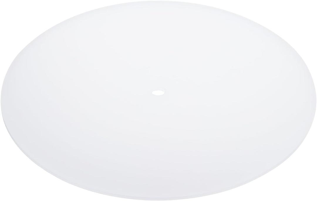 PATIKIL Lampshade Diffuser, 17.5" Diameter with 3/8" Center Hole Round Diffuser for Drum Lampshades Pendants Light Fits 18-20" Openings, Frosted White