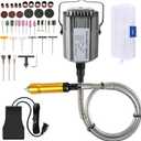 VEVOR Flex Shaft Grinder 780W Rotary Tool 500-23000RPM Rotary Carver with 1/4" 3-Jaw Chuck & Stepless Speed Foot Pedal Hanging Grinding Machine 131PCS Accessories for Jewelry Polishing Grinding DIY