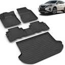All Weather Car Floor Mats & Cargo Liner Set Fit for Nissan Murano 2017.5-2024 All Weather Protection TPE Automobile Floor Liners Trunk Mats Full Custom Set Accessories