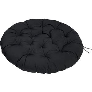 Lifup Water Resistant Papasan Cushion, Rocker Chair Pads, Hammock Seating Cushion for Hanging Egg Chair Folding Garden Sofa Patio Garden Swing Chair Black Round 39"