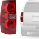 Tail Lights Assembly Driver Side with Bulbs Compatible With 2007-2014 Chevy Suburban 1500 2500,Tahoe Suburban GM2801196 25862702 Left Tail Light Rear Lamp