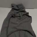 ROZKITCH Fleece Dog Winter Coat Soft Pullover Pajamas, Windproof Warm Cold Weather Jacket Vest with Leash Hole, Jumpsuit Apparel Outfit Clothes for Walking Hiking Travel Sleep Black XL (XL(Back Length:20-23"))