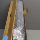 Bam & Boo 20" x 20" x 2" Square Natural Bamboo Ottoman Tray with Handles, Black