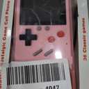 Game Phone Case for iPhone 14 Pro Retro Video Game Cover Funny Playable Design, Shockproof Protective Gamer Case for iPhone, Classic Creative Birthday Gifts, Pink