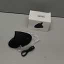 Bluetooth Mouse,Type-c and USB 2.4G Wireless Vertical Mouse Rechargeable Ergonomic Mouse, 800/1200 /1600 DPI, Buttons for Laptop, Desktop, PC, MacBook,Mac Computer (Black)