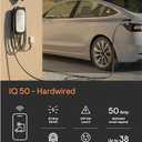40 Amp Smart Level 2 EV Charger - Enphase IQ 50 (Formerly ClipperCreek), Hardwired, Electric Car Charger with J1772 Connector, 25ft Cable for Home Use