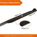 532138971 Mower Blades for Craftsman/HU/Pou LAN 42" Lawn Tractor, 138498 High Lift Blades for Craftsman LT1000 DYT4000, Hus qvarna YTH18542, Replace 127843 531307224, 2 Pack