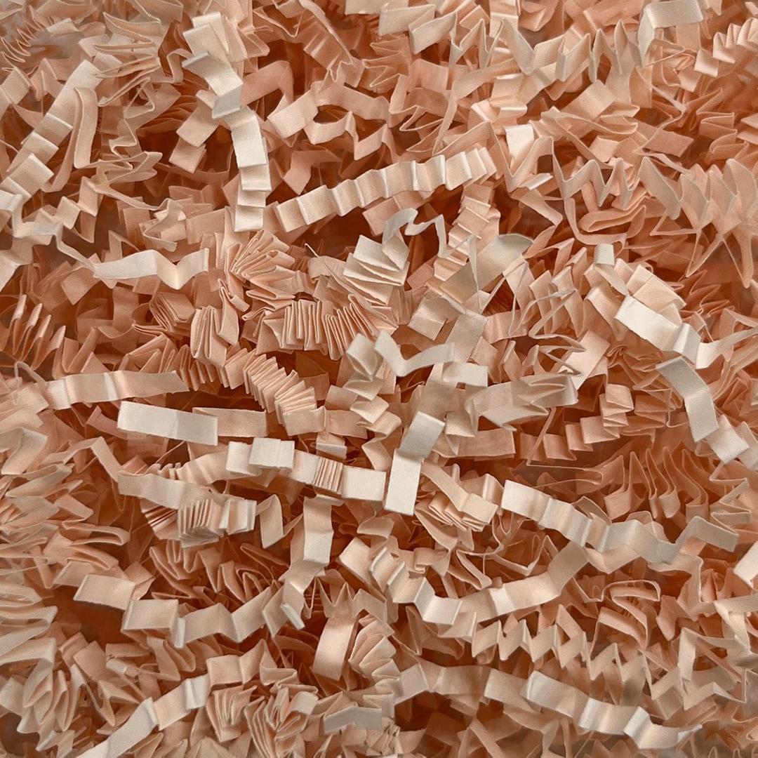 2LB Champagne Crinkle Cut Paper Shred Filler, Paper Shreds for Basket Fillers, Birthday, Gift Wrapping, Anniversary, Wedding, Halloween, Thanksgiving, Christmas Women Girl Gift Decor Party Filler