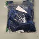 Women's Velvet V Neck Puff Sleeve Dress for Wedding Guest Cocktail Elegant Bodycon Party Midi Dress (Blue, S)