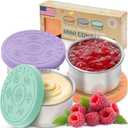 Everusely Condiment Cups - 3 Pack, 1.7 oz / 50 ml, Bright, Stainless Steel - Condiment Containers with Lids - Reusable Salad Dressing Container To Go - Sauce & Dip Cup for Lunchbox, Meal Prep