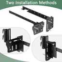 Linone 2PCS Heavy Duty Bed Frame Adapter/Connector Plate for Headboard and Footboard, Adjustable Metal Frame Modification Brackets
