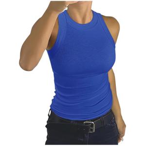 C.O.Z.Y Tank Top for Women Ribbed Racerback Sleeveless Top Shirts High Neck Casual Slim Fit Top 2025, Large