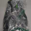 Junredy Garden Hose 25 FT, NON-EXPANDABLE Heavy-Duty Flexible & Lightweight Water Hose with 10-Function Nozzle, No-Kink Design, Leak-Proof Super Fabric, Solid Fittings for Lawn, Car, RV, Outdoor (BlackGreen)