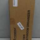 Forbena White 2 Tier Bathroom Organizer Countertop, Small Counter Top Organizer for Bathroom Decor, Modern Kitchen Counter Shelf for Snack, Vanity Makeup Organizers and Storage Tray for Bedroom