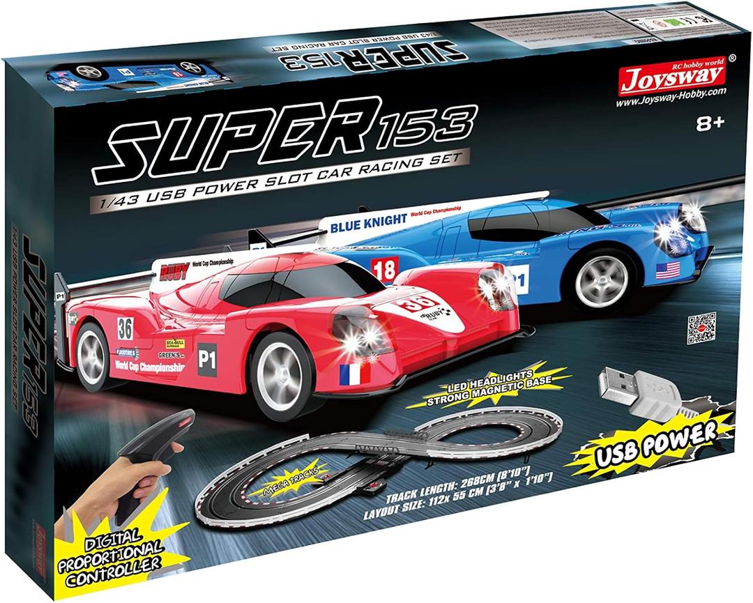 Joysway Super 153 USB Power Slot Car Racing Set