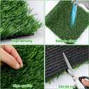 MiniInflat 34 Pcs Soccer Party Decor Table Centerpieces Decorations Kit Includes 6 Artificial Grass Mats 12 Mini 6 Balls Honeycomb Balls 10 Decorations for DIY Sport Favor