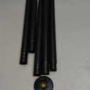 CorkLatta Matte Black Shower Curtain Rod,1 Inch Diameter Stainless Steel Adjustable Spring Tension Rods 32 to 80",with Holders,Anti-Slip,Curtain Rods No Drilling(1 Pack)