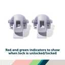 Safety 1st Adhesive Magnetic Cabinet Locks, Includes 12 Child Locks for Cabinets & Drawers, 2 Keys, White