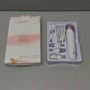 Professional Manicure Pedicure Kit, Electric Nail File Set, Cordless Electric Nail Drill Machine, 5 Speeds Hand Foot Care Tool for Nail Grind Trim Polish(White)