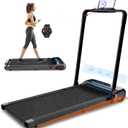 Walking Pad with Handle Bar, Treadmill Under Desk with 300lb Weight Capacity Walking Jogging Machine Led Display Remote Control, 2.5hp Portable Walking Treadmill for Home/Office