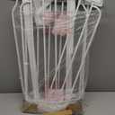 Regalo Safety 29-49" Easy Step Extra Wide Baby Gate for Doorways & Bottom of Stairs, Pressure Mounted Safety Gate with Door for Babies, Toddlers & Pets, White