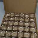 36 Pack Clear Glass Tealight Candle Holders, 1.8 Inch Small Glass Votive Candle Holders Bulk for 1.5" Tea Lights, Mini Candle Cups for Wedding Centerpieces, Party, Dinner Table, Home Decor