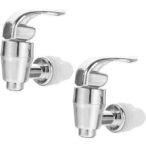 3 x Amosfun Drink Dispenser Spigot Replacement Push Style Water Dispenser Faucet for Beverage 2-Pack Spout Replacement for Juice Beer Tea Buckets Party Home Restaurant Use
