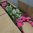 2 Pack Artificial Bougainvillea Tree, 2.5FT Faux Bougainvillea Plant with Vibrant Pink Flowers, Potted Fake Tree for Indoor Outdoor Home Office Garden Porch Decoration