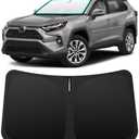 INSAUTO Foldable Windshield Sun Shade for Toyota RAV4 RAV-4 2019-2025, Heat & UV Protection Car Sunshade with Storage Bag, Keep Interior Cool & Easy Installation