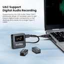 GODOX Magic XT1 Wireless Microphone for Camera/Android/iPhone, 48kHz/24-bit Noise Cancellation HD Wireless Lavalier Mic with Charging Case,16 Hour Working time, 656ft Range, Touchscreen Microphone