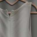 BORIFLORS Women's Sexy Ruched Bodycon Midi Dresses Square Neck Sleeveless Ruffle Hem Club Party Tank Dress (White) S