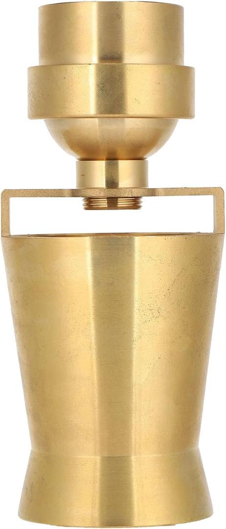 Estink Ice Tower Nozzle, Water Fountain Nozzle Spray 1.5 Inch Internal Thread Brass Fountain Nozzle Sprinkler Spray for Pond and Fountains, 50-300Kpa Working Pressure, Gold