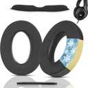 HD598 Headset Earpads Compatible with Sennheiser HD599 HD598 HD598CS HD598SE HD595 HD569 HD559 HD560 S HD558 HD555 HD518 HD515 Game One PC360 PC373D Headset(Cooling Gel and Memory Foam Ear Cushions)