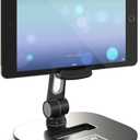Tablet Stands and Holders Adjustable: Tablet Cell Phone Holder 360 Degree Swivel Angle Rotation for 4 to 11 inches Tab Phone iPad Samsung Galaxy Perfect POS Kitchen Bedside Office Table Reception