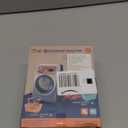 deAO Washing Machine Toy for Kids Dollhouse Furniture Pretend Play Household Appliance Realistic Sounds with Lights Laundry Play Set with Rotatable Roller for Children Birthday Present