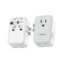 Universal Travel Adapter 20W, TESSAN Ultra Slim International Power Adapter with 2 USB-C 1 USB-A, Travel Plug Adaptor Worldwide for US to European UK Spain Italy England New Zealand (Type C G A I)