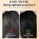 Hair Color Stick, Upgraded Waterproof and Sweat-Proof Hair Dye Stick, Portable Hair Color Touch-Up stick with Comb, Quick and Easy Coverage (Coffee*1)